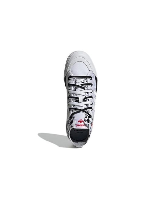 Adidas White Nizza Hi Dl 'Save The Lobster' for men