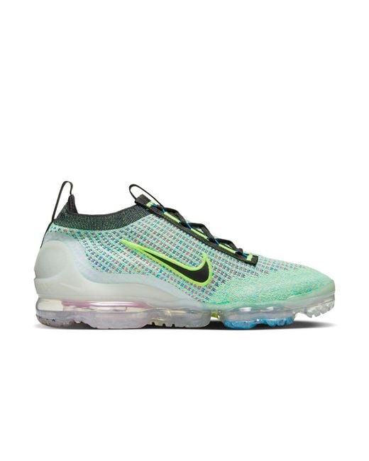 Nike Green Air Vapormax 2021 Flyknit Next Nature 'Volt Photo' for men
