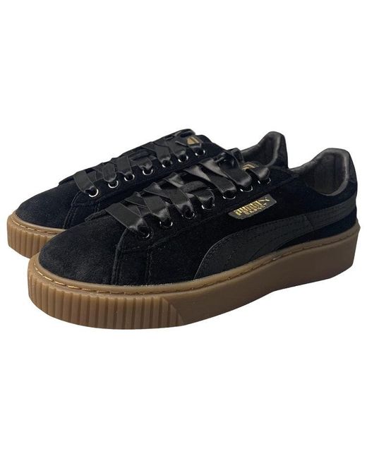 PUMA Blue (Wmns) Suede Platform