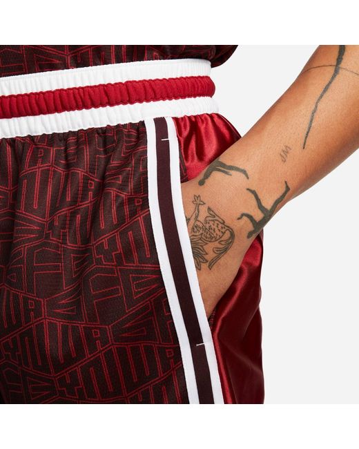 Nike Red Lebron X Liverpool F.C. Dna+ 8" Basketball Shorts for men