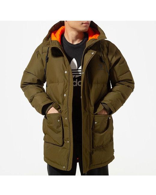 Converse Green Mid-Length Down Fill Puffer Jacket for men