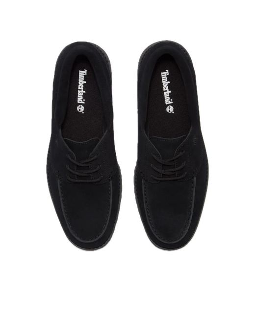 Timberland Black Authentic Boat Shoes for men