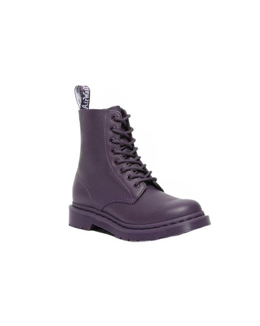 Dr. Martens Purple (Wmns) 1460 Pascal Mono Lace Up Boots 'Blackcurrant'