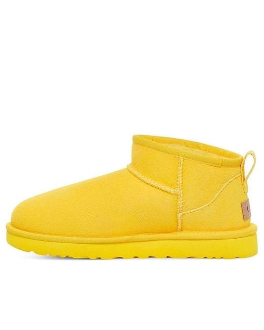 Ugg Yellow (Wmns) Classic Ultra Mini Boot 'Canary'
