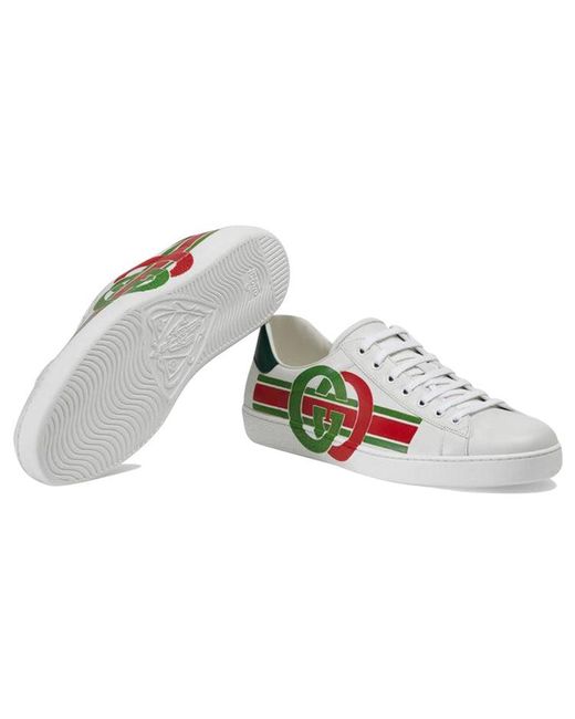 Gucci Green Ace 'Interlocking G' for men