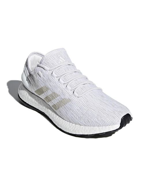 Adidas White Pureboost 'Cloud' for men