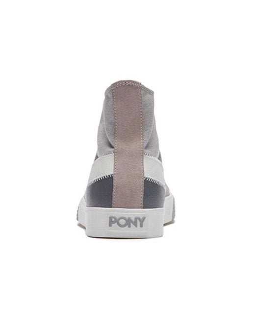 Product Of New York Gray Shooter High Canvas Shoes for men