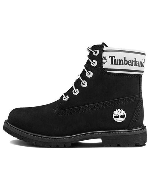 Timberland Black (Wmns) Inch Premium Lf Nubuck Logo'