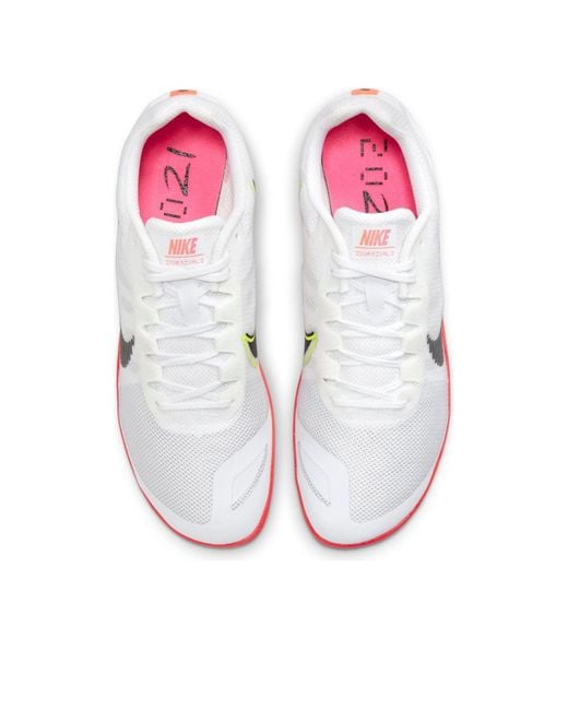 Nike White Air Zoom Rival D Spikes for men