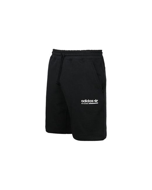 Adidas Black Originals Sports Logo Printing Shorts for men