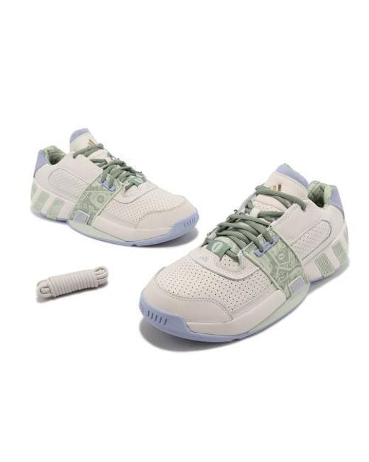 Adidas White Agent Gil Restomod Shoes 'Chalk Linen' for men