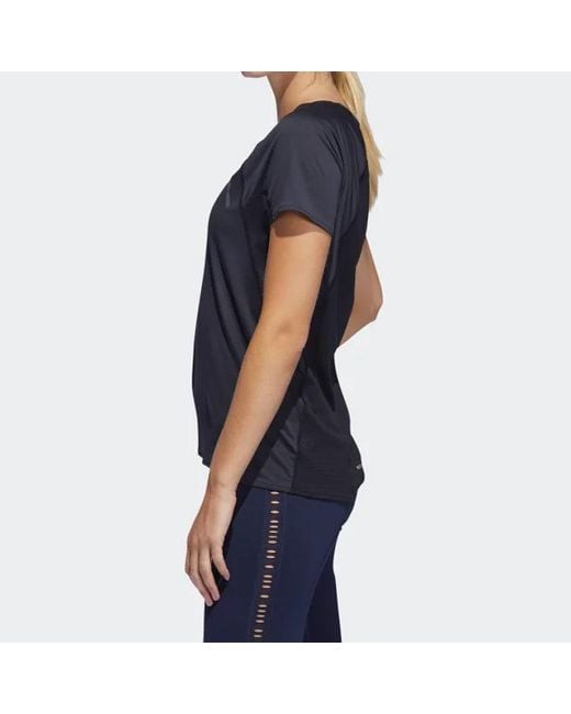 Adidas Black (Wmns) Heat.Rdy Tee Running Sports Short Sleeve