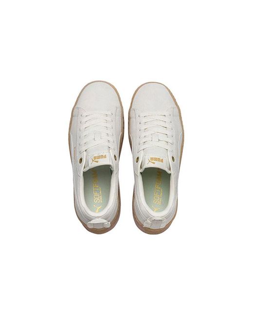 PUMA White (Wmns) Smash Platform Frill