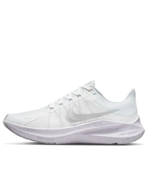Nike White (Wmns) Air Zoom Winflo 8 Metallic'