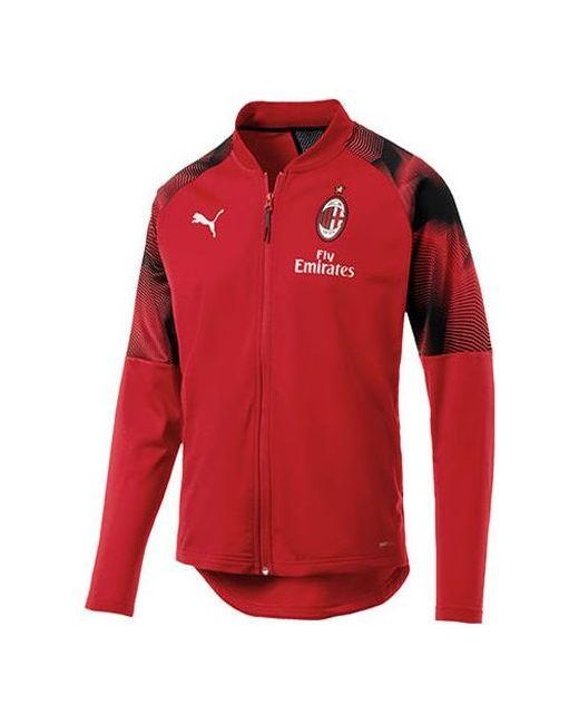 PUMA Red Jersey Ac Milan Stadium Poly Jacket for men