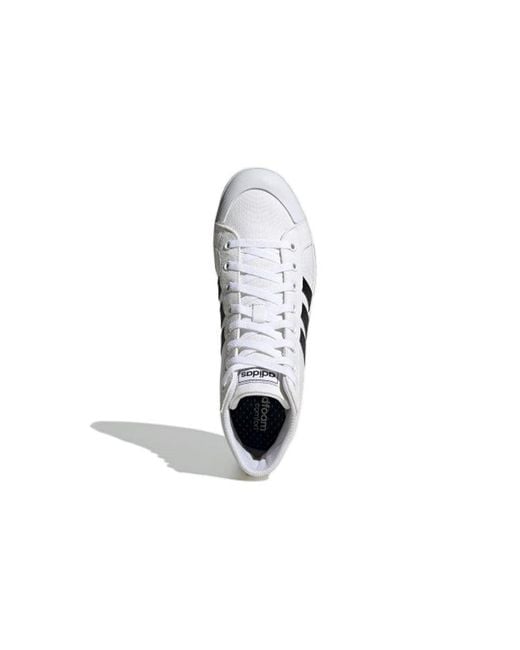 Adidas White Neo Bravada Mid for men