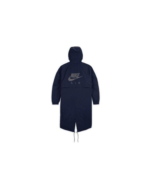 Nike Blue Air X Kim Jones Crossover Reversible Mid-Length Hooded Jacket Us Edition