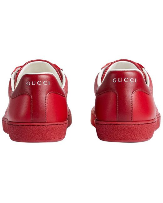 Gucci Red Ace 'Interlocking G for men