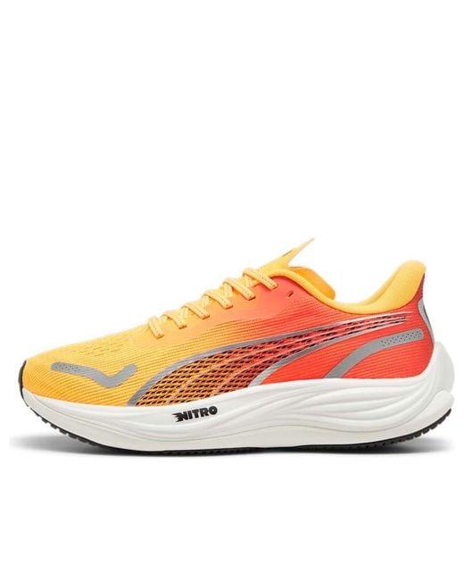 PUMA White Velocity Nitro 3 'Sun Stream Sunset Glow' for men