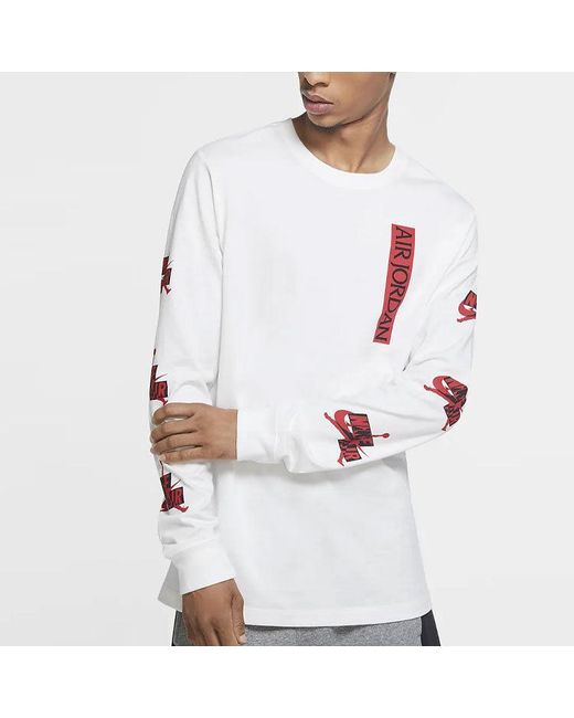 Nike White Long Sleeves T-Shirt for men