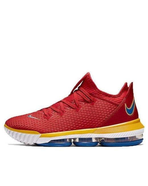 Nike Red Lebron 16 Low 'Superbron' for men