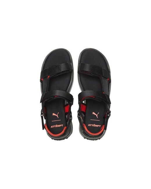 PUMA Black Future Rider Sandal Attempt 'Cherry Tomato' for men