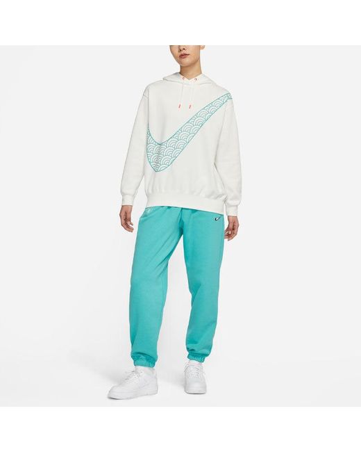 Nike Blue (Wmns) Cny New Year's Edition Hoodie Fleece Loose Knit Sports