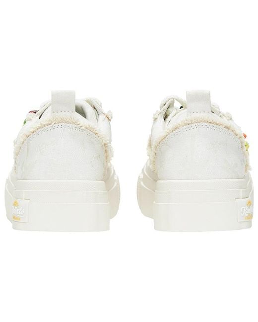 KAALIXTO White Skateboarding Canvas Low Coco' for men