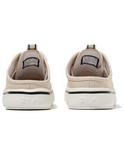 Fila White Low-Top Slip-On Sneakers