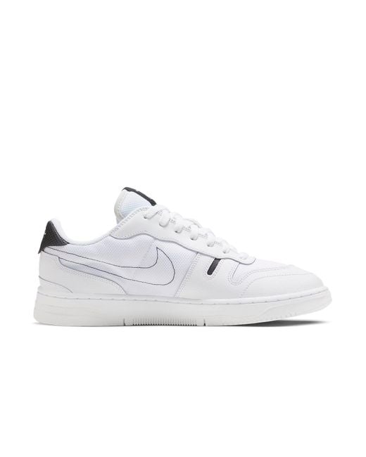 Nike White Squash-Type Low Tops Casual Skateboarding Shoes for men
