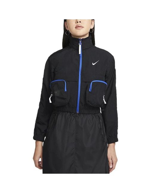 Nike Blue (Wmns) Sportswear City Utility Woven Jacket