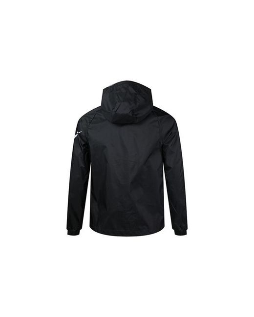 Nike Black Sportswear Swoosh Full-Length Zipper Cardigan Hooded Jacket for men