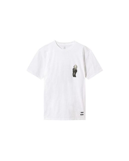 Vans White X Moma Munch T-Shirt for men