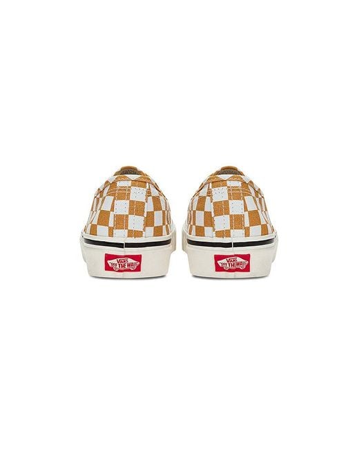 Vans White Authentic 44 Dx Checkerboard 'Honey' for men
