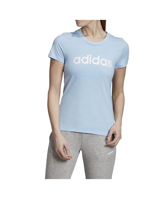 Adidas Blue (Wmns) Sports Stylish Short Sleeve