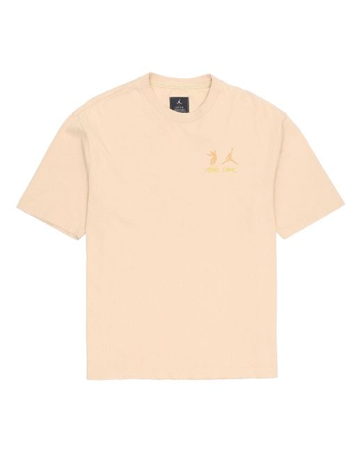 Nike Natural X Union Crossover Ss22 Solid Color Breathable Logo Round Neck Short Sleeve Asia Edition Khaki for men