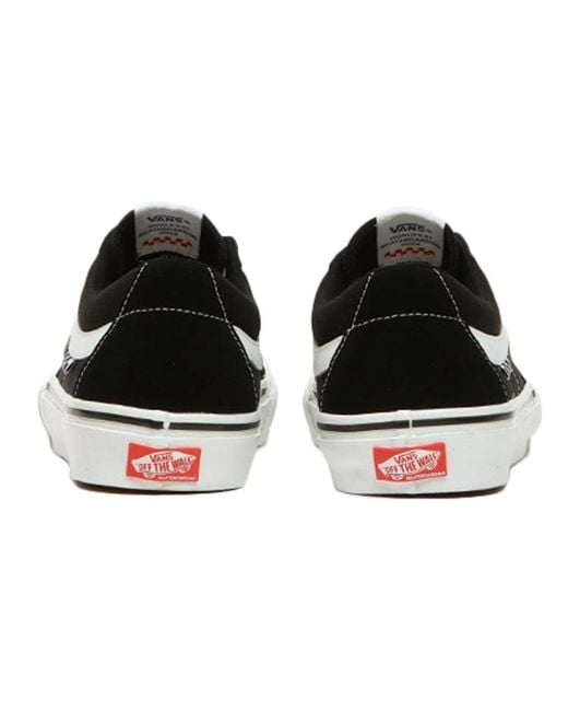 Vans Black Skate Sk8-Low 'Checkboard for men