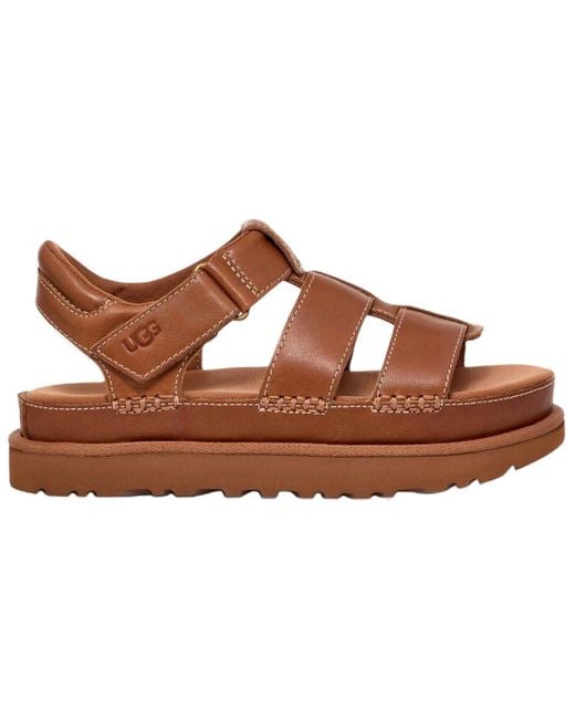 Ugg Brown (Wmns) Goldenstar Strap Platform Sandal