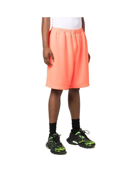 Balenciaga Orange Knee-Length Track Short
