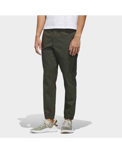 Adidas Green Al Pt Twill Cone Slim Fit Bundle Feet Casual Sports Pants for men