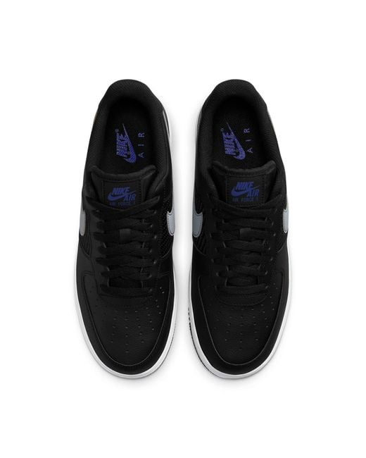 Nike Black Air Force 1 Low '07 'Double Swoosh Racer' for men