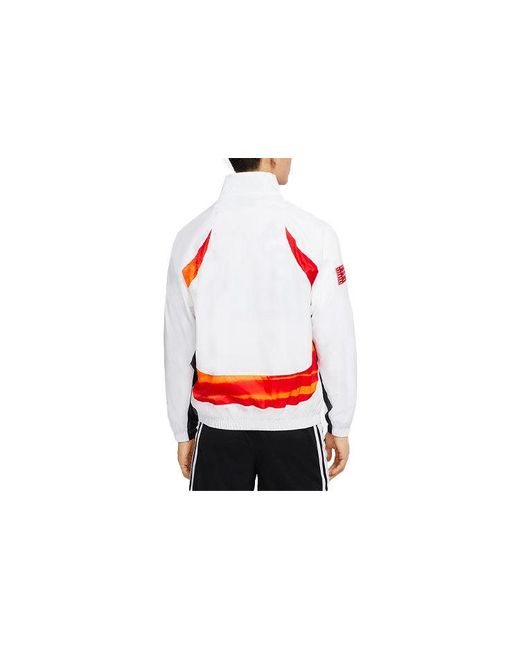 Nike White Legacy Aj11 Stand-Up Collar Causual Jacket Coat for men