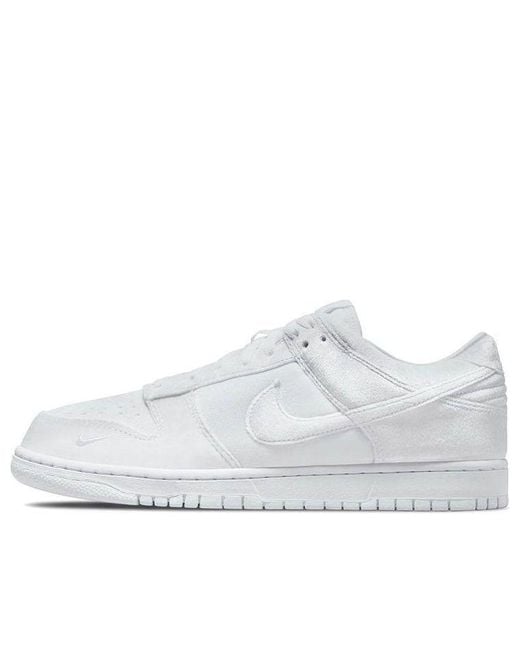 Nike White X Dover Street Market Dunk Low Velvet' for men