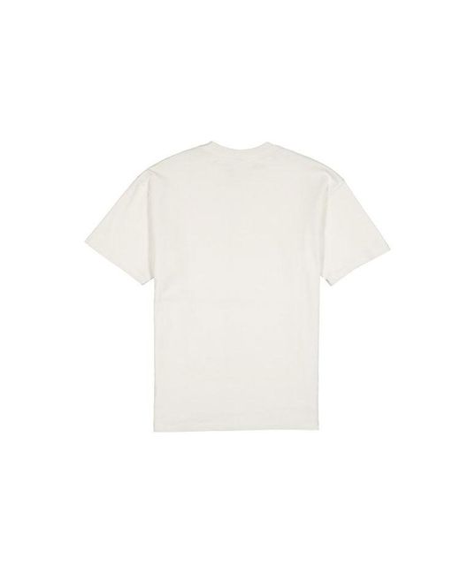Nike White X Stussy Crossover Logo Round Neck Pullover Sweatshirt for men