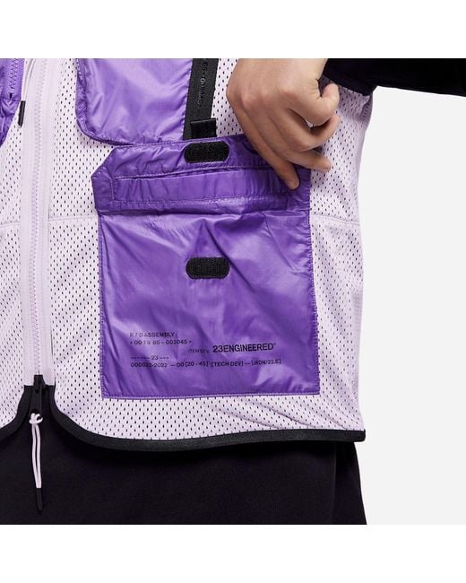 Nike Purple 23 Engineered Utility Cargo Vest for men