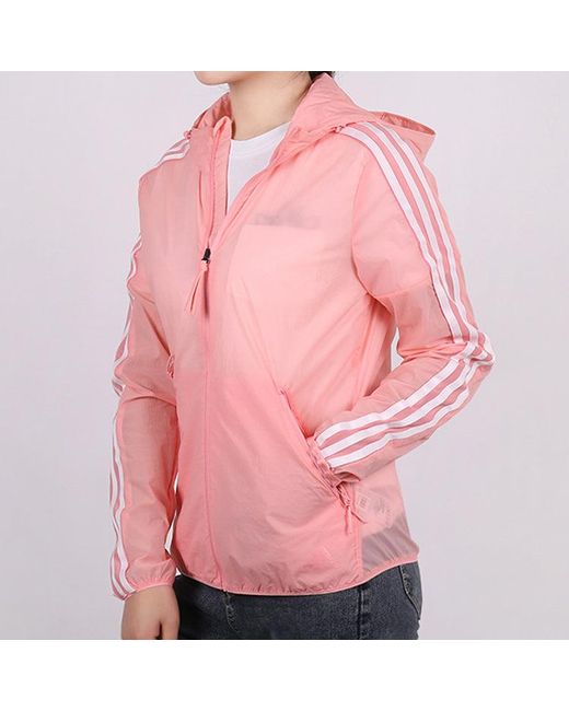 Adidas Pink (Wmns) Windbreaker 3S Woven Jacket