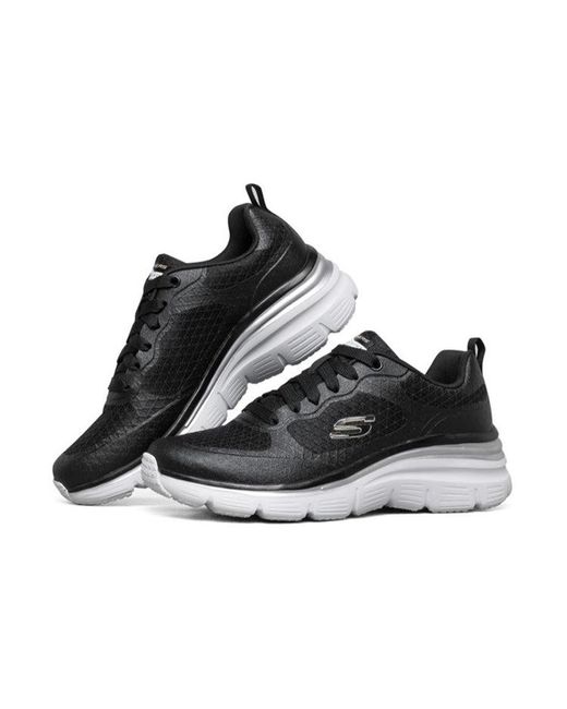 Skechers Black (Wmns) Fashion Fit Running Shoes