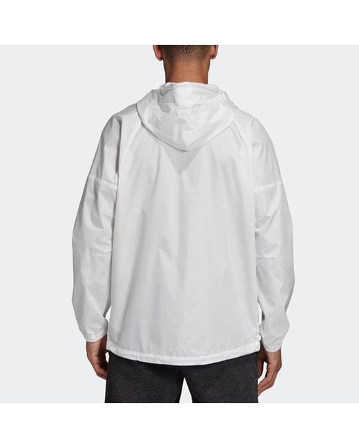 Adidas Blue W.N.D Windproof Breathable Hooded Track Jacket for men