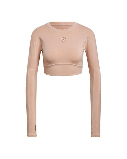 Adidas Pink (Wmns) By Stella Mccartney Truestrength Cropped Long Sleeve