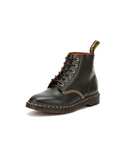 Dr. Martens Black Retro 6 Martin Boots Couple Style for men